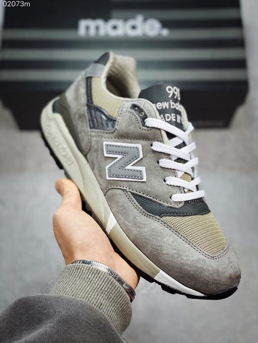 New Balance 998 三元灰 美潮修长鞋型   前后掌分段组合大底 内置科技软底 缓震效果极佳 日系潮人必备款 商品图1