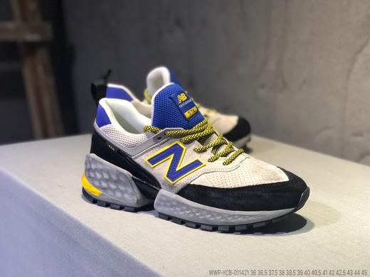 新百伦New Balance MS574 MS574VD三代 复古做旧余文乐运动跑鞋.麂皮和网布材质的，在保留复古的风格的同时，鞋身更加的具有现在特有的流线型鞋身，极具速度感。在后跟处加入提环元素 商品图7