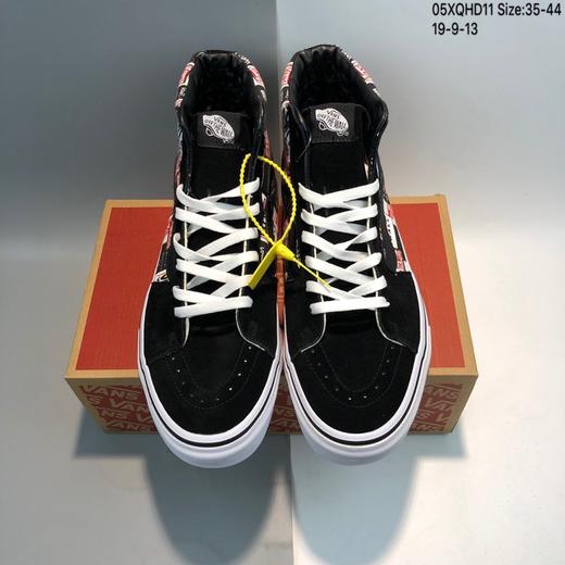万斯 Vans SK8-Hi 38 DX Anaheim Factory Camo安纳海姆高帮帆布休闲运动硫化滑板板鞋“枫叶印花”#白蓝红斑马条纹 安娜系列翘头鸟嘴贴条弧度❗️ 35--44 商品图4