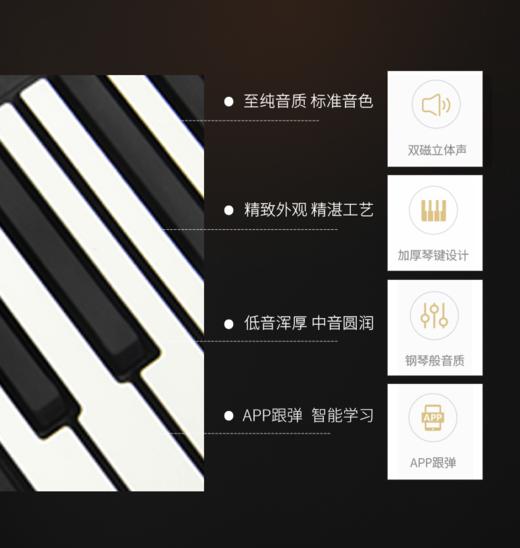 88键重锤便携式入门演奏电钢琴初学者幼师随身移动考级专用电子琴 商品图2