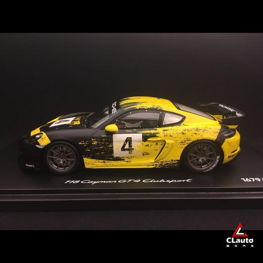 718 Cayman GT4 Clubsport  2019年新款车型 限量版1:18汽车模型 商品图1