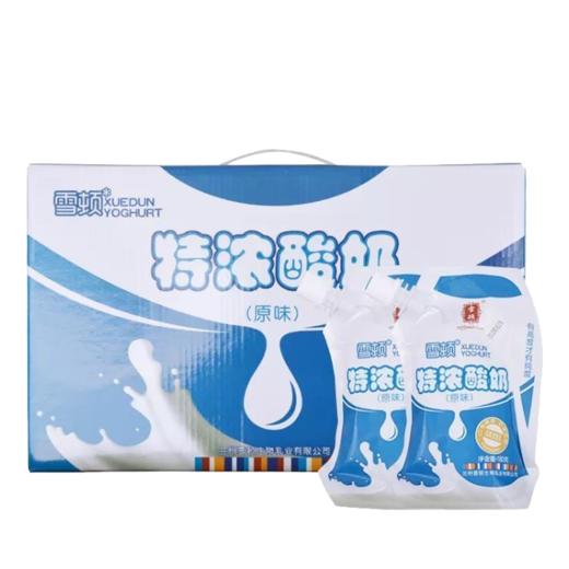 【社区团购】雪顿特浓酸奶原味 180g*12袋/箱 商品图0