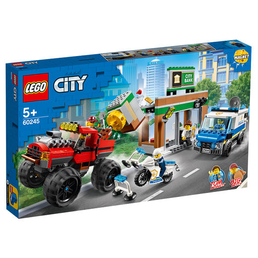 乐高LEGO 城市系列60245 巨轮越野车大劫案拼搭积木玩具 商品图0