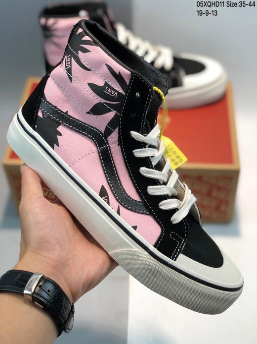 万斯 Vans SK8-Hi 38 DX Anaheim Factory Camo安纳海姆高帮帆布休闲运动硫化滑板板鞋“枫叶印花”#白蓝红斑马条纹 安娜系列翘头鸟嘴贴条弧度❗️ 35--44 商品图3