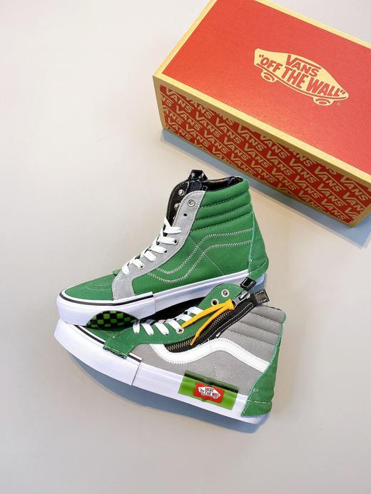解构城堡粉 解构森林绿出货！ Vans Vault Sk8-Hi Cap LX 解构主义高帮帆布硫化板鞋  Size：35--44 商品图3