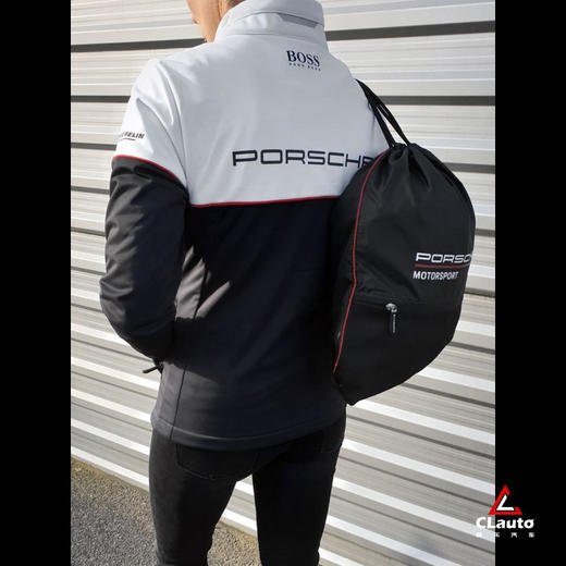 保时捷Motorsport黑色简易背包（体操袋） 商品图2