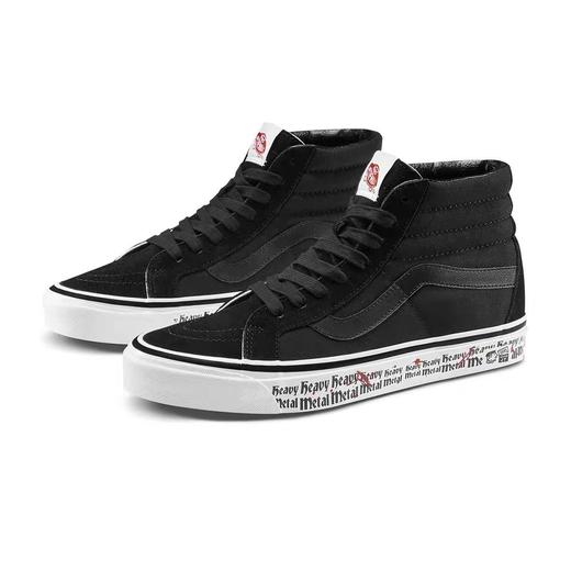 Vans范斯 黑白经典系列 SK8-Hi 安纳海姆高帮男女新款板鞋 尺码：35--44   工艺：硫化1:1 商品图2