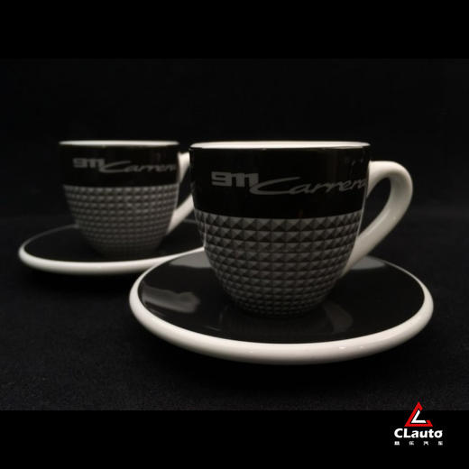 全球限量 售完即止 911（992）Carrera主题咖啡杯套装（2只装） 商品图1