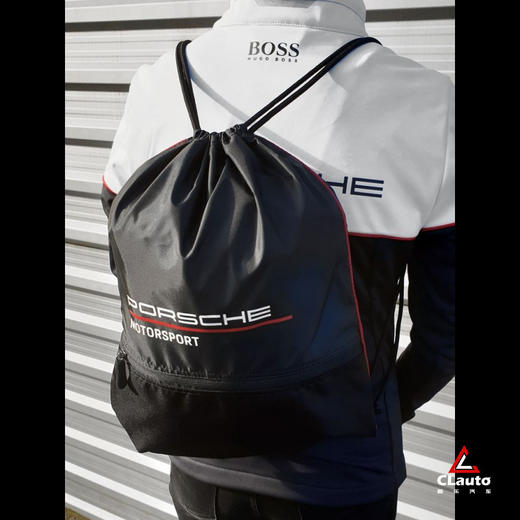 保时捷Motorsport黑色简易背包（体操袋） 商品图1