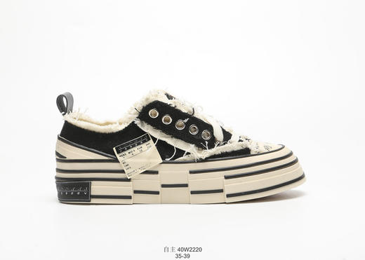 ZXSHOES 吴建豪余文乐蔡徐坤明星同款情侣鞋冬ins超火厚底软木硫化乞丐帆布鞋 商品图3