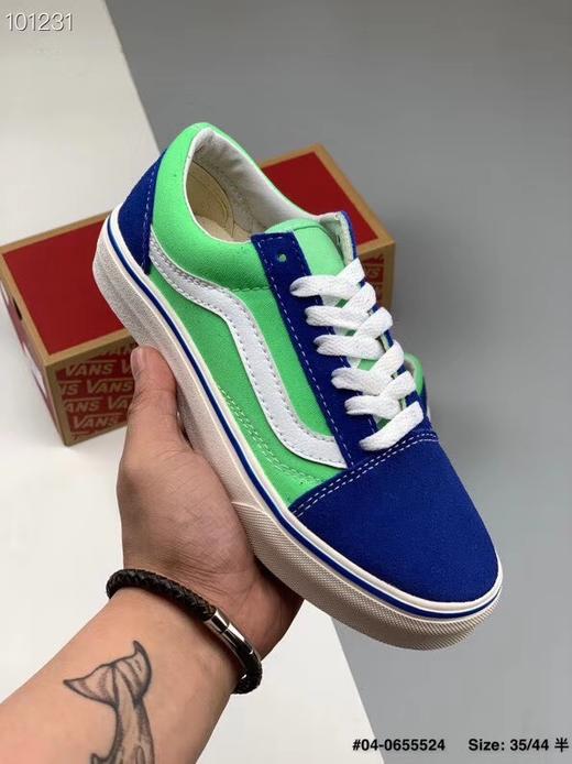 Vans范斯 经典系列 Style 板鞋 安纳海姆 低帮 黑灰 紫色 蓝绿 米灰 红蓝 红黄绿 男女 35-44(含半码) 商品图3