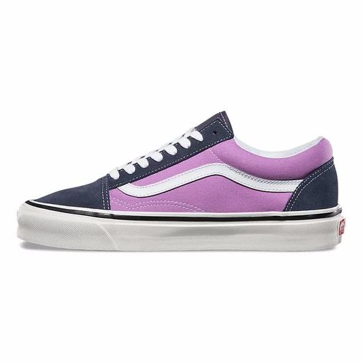 VANS/万斯 OLD SKOOL安纳海姆撞色低帮休闲板鞋 常青款 经典 黑白 酒红黑 黑紫 粉紫  VN0A38G2PXC15 尺码：35--44 商品图4