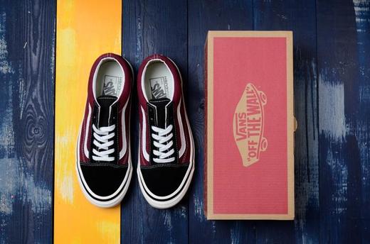 VANS/万斯 OLD SKOOL安纳海姆撞色低帮休闲板鞋 常青款 经典 黑白 酒红黑 黑紫 粉紫  VN0A38G2PXC15 尺码：35--44 商品图1