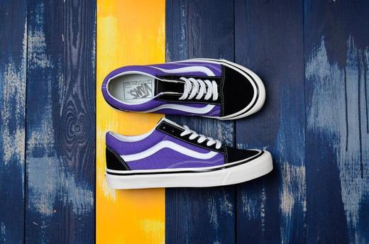 VANS/万斯 OLD SKOOL安纳海姆撞色低帮休闲板鞋 常青款 经典 黑白 酒红黑 黑紫 粉紫  VN0A38G2PXC15 尺码：35--44 商品图3
