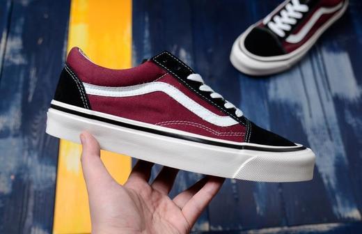 VANS/万斯 OLD SKOOL安纳海姆撞色低帮休闲板鞋 常青款 经典 黑白 酒红黑 黑紫 粉紫  VN0A38G2PXC15 尺码：35--44 商品图0