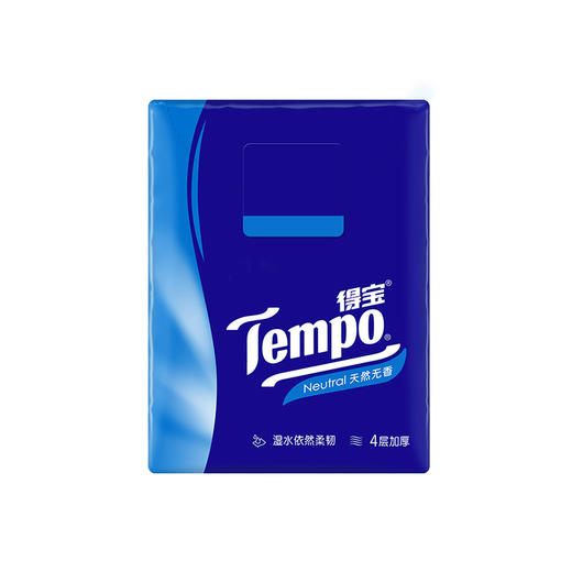 『得宝Tempo』手帕纸4层12小包 便携式手帕纸(天然无香) 商品图5