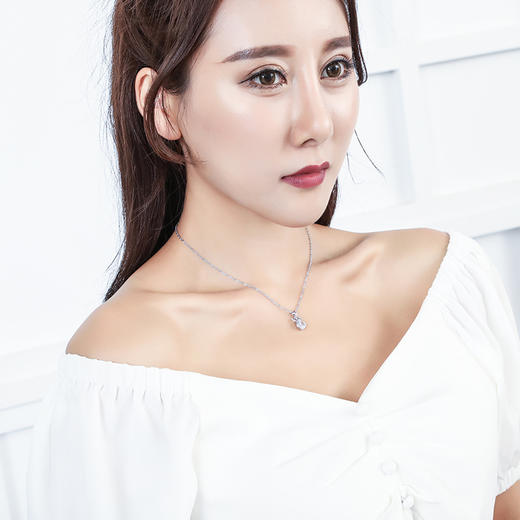 ZLT-	XL070妈妈饰品简约百搭ins网红项饰女士锆石锁骨项链WY 商品图3