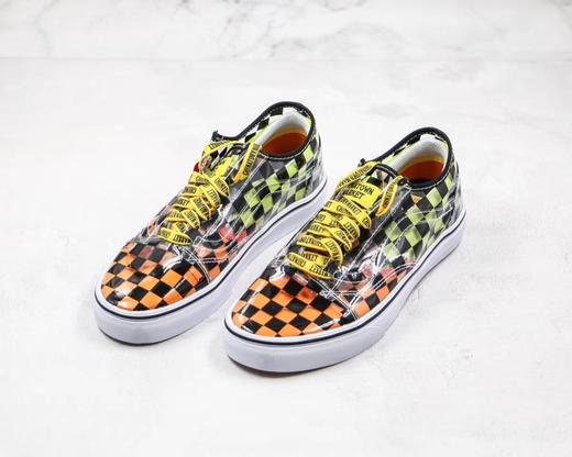 万斯Vans 透明 棋盘格子 双层 橙黄绿色 Old Skool   🌵Size ：35--44 商品图2