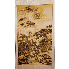 杨耀奎-宣刻剪纸作品 山水画 003