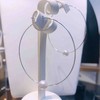 「环」7.5mmAkoya珍珠18K白金耳环 商品缩略图2