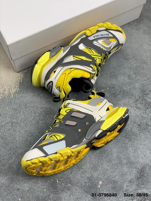 外贸出口订单巴黎世家3.0  三代户外概念鞋 #Balenciaga Sneaker Tess s.Gomma MAILLE WHITE/ORANGE  原鞋材料 原装大盒 从里到外 百分百还原 商品图5
