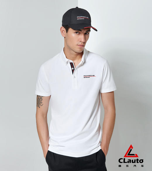 保时捷Motorsport 男士白色POLO衫 商品图2