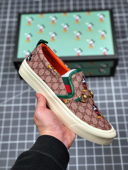 Gucci 20ss古奇早春款主推款迪士尼Disney Gucci合作系列 卡通米奇印花材料/古驰乐福鞋，居🔸面料: 意大利进口防水布，进口羊皮🔸内里垫脚 Size:35-40 商品图1