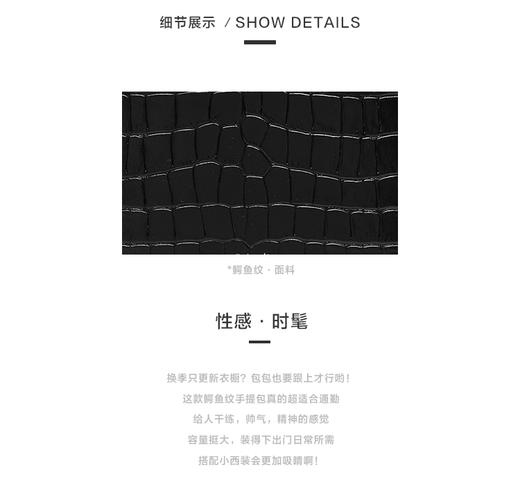Cilidisy-GB	官网鳄鱼纹斜跨包 商品图4