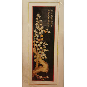 杨耀奎-麦杆画作品《梅》《兰》《竹》《菊》