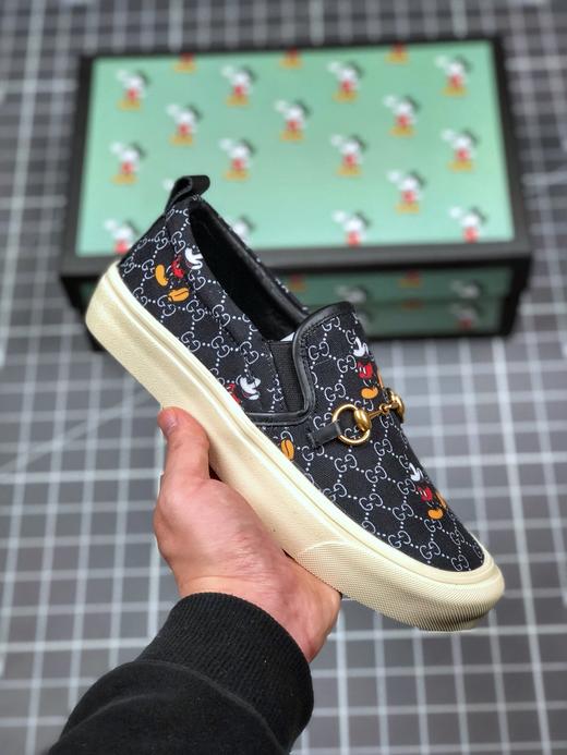 Gucci 20ss古奇早春款主推款迪士尼Disney Gucci合作系列 卡通米奇印花材料/古驰乐福鞋，居🔸面料: 意大利进口防水布，进口羊皮🔸内里垫脚 Size:35-40 商品图3