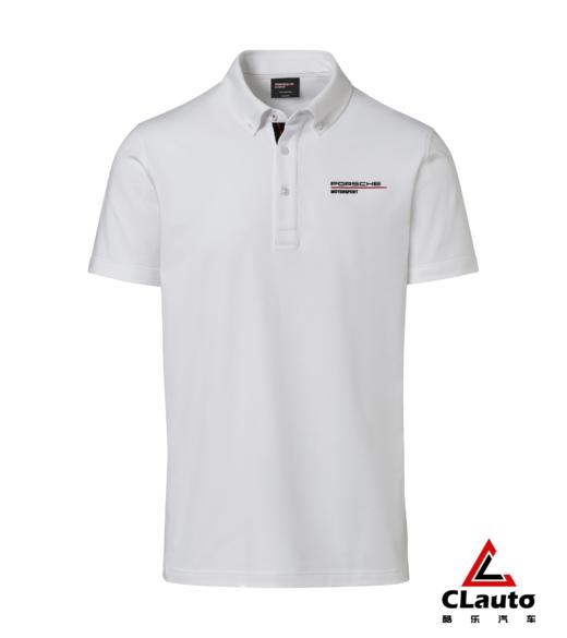 保时捷Motorsport 男士白色POLO衫 商品图1