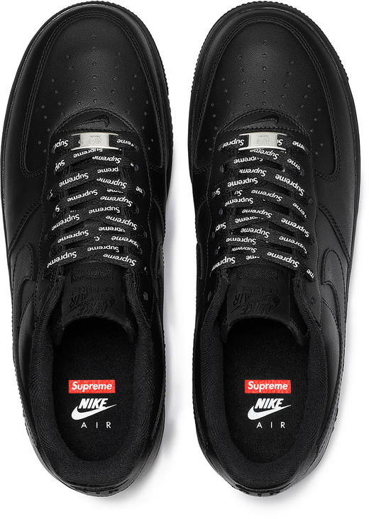 耐克Nike Air Force 1 AF1 纯白和纯黑 Supreme联名空军 CU9225-100白色 CU9225-001黑色 36-45码 商品图5