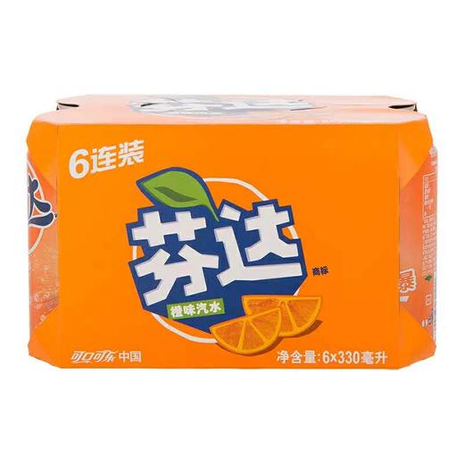 芬达罐装330ml（6连包） 商品图0