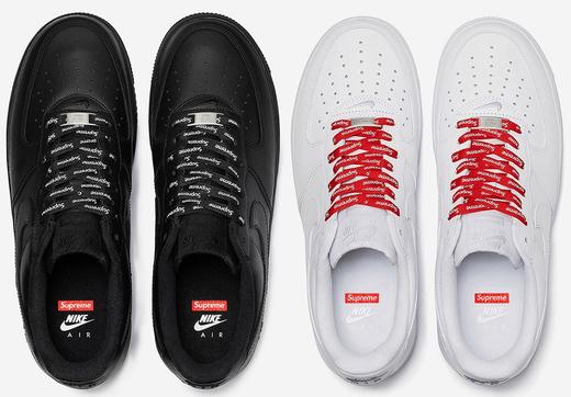 耐克Nike Air Force 1 AF1 纯白和纯黑 Supreme联名空军 CU9225-100白色 CU9225-001黑色 36-45码 商品图4