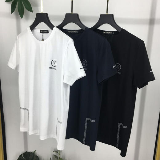 ★富贵鸟男士丝光棉印花T恤 商品图0