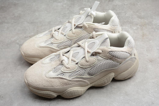 阿迪达斯-Adidas Yeezy Desert Rat椰子 500 大地色沙漠黄粉海盐米黄骨白碳灰黑紫罗兰米白白灰 商品图4