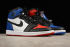 aj1 Air Jordan 1 乔1 黑紫脚趾 黑脚趾 黑蓝  拼色鸳鸯 芝加哥红白 商品缩略图6