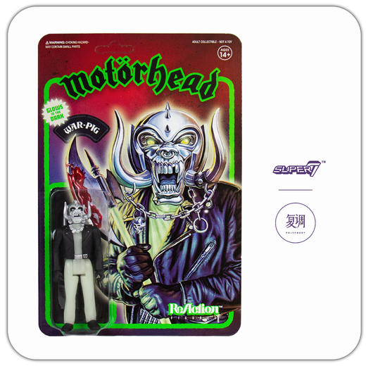 Super7 Motorhead Warpig 挂卡 夜光版 商品图3