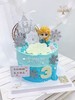 1027CAKE | 冰雪奇缘 爱莎 蓝色系 爱心羽毛 商品缩略图1