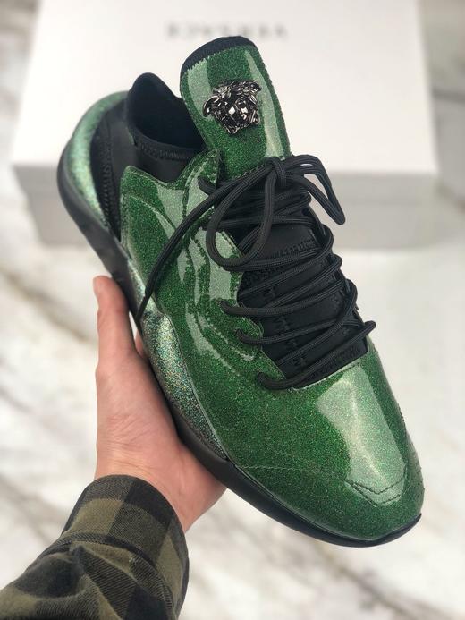 范思哲金头像🤴三本耀司 Y-3 Kaiwa Chunky QASA Sneakers 武士凯瓦系列复古百搭轻量老爹鞋“闪粉漆皮香槟金黑金”VV6688 尺码：38-44 商品图4