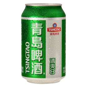 青岛清爽啤酒330ml（6连包）