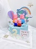 1027 CAKE 蓝色系小猪佩奇/佩佩猪款式 商品缩略图0