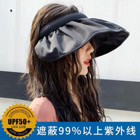 【网红防紫外线遮阳帽贝壳】便捷可折叠 韩版百搭防晒遮脸太阳帽