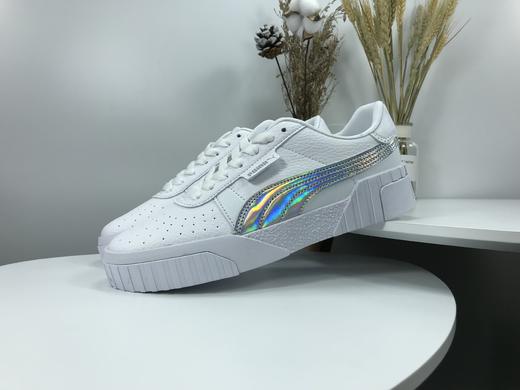 彪马 Puma Cali傻脸娜同款小白鞋 镭射银边小白鞋 三明治白玫瑰金松糕板鞋三明治金标松糕板鞋 商品图7