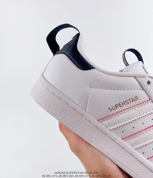 阿迪达斯adidas Superstar II"White Black Red"贝壳头经典百搭休闲运动板鞋 商品图3
