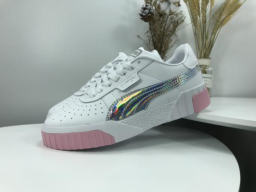 彪马 Puma Cali傻脸娜同款小白鞋 镭射银边小白鞋 三明治白玫瑰金松糕板鞋三明治金标松糕板鞋 商品图6