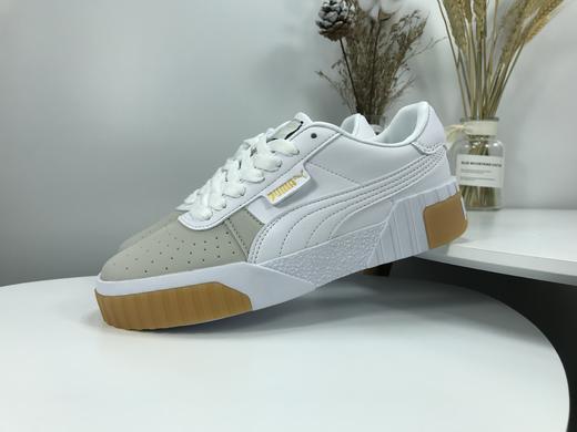 彪马 Puma Cali傻脸娜同款小白鞋 镭射银边小白鞋 三明治白玫瑰金松糕板鞋三明治金标松糕板鞋 商品图5