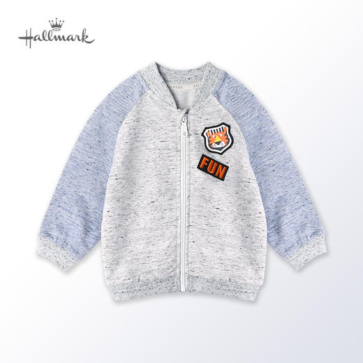 hallmark贺曼童衣春秋开衫男童儿童幼童装男孩老虎棒球服卫衣运动外套HH1R0302 商品图2
