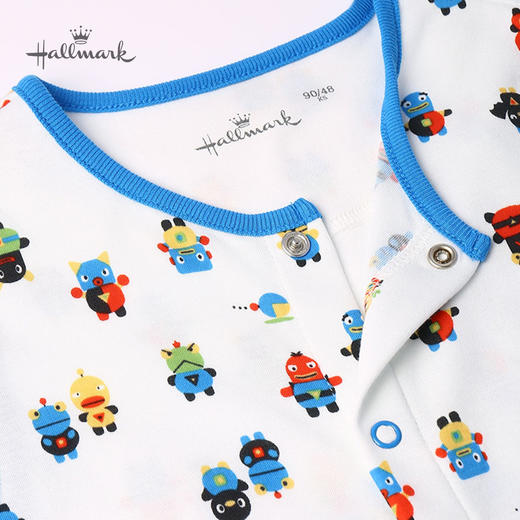 Hallmark贺曼童衣春夏男纯棉机器人无袖分体睡袋防踢被HH1B02A2 商品图1