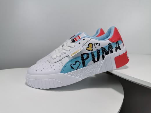 Puma SUEDE PLATFOTM GOLD 三明治小白鞋女松糕板鞋 涂鸦鸳鸯大字母 商品图0